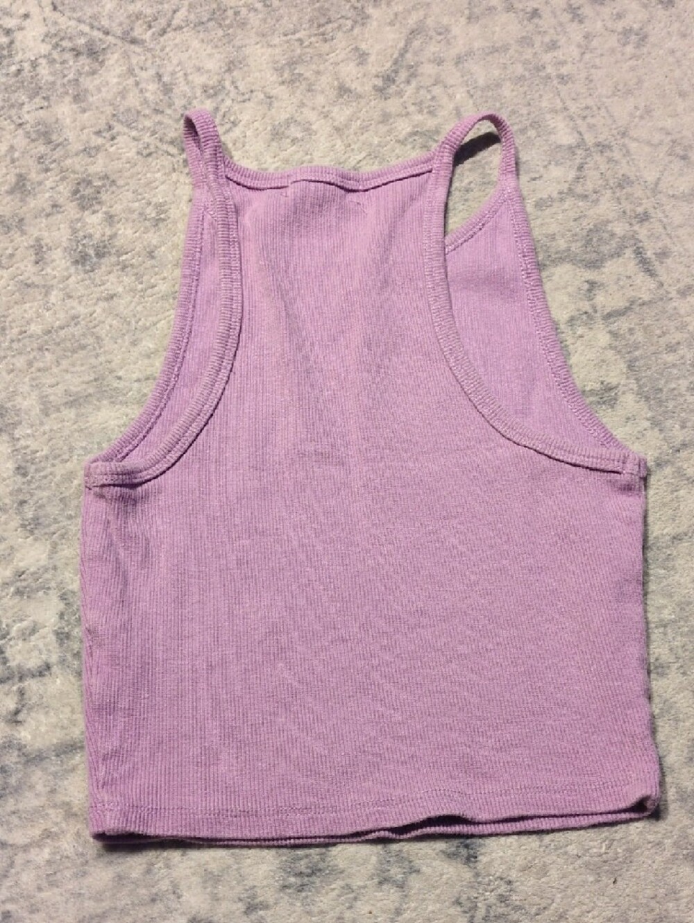 Glassons Lavender Ribbed High-Neck Tank - Picture 3 of 3